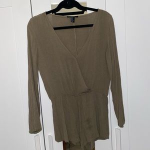 Forever 21 Green Romper